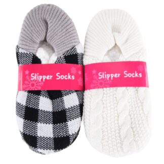 Hw Slipper Socks Asst Design W/Non Slip#So795