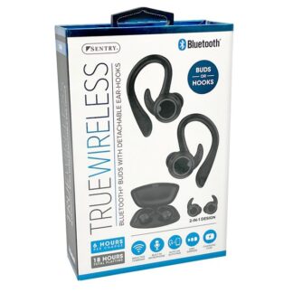 True Wireless Blutetooth Buds W/Ear Hooks