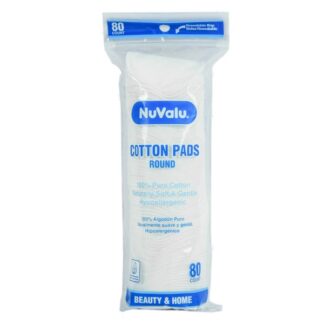 Nuvalu Cosmetic Pads 80Ct Round