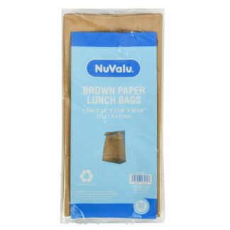 Nuvalu Lunch Bag Brown 30Ct