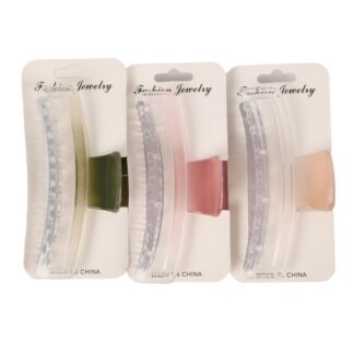 Hair Jaw Clip Asst Light Clrs