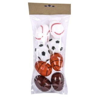 He Easter Egg 8Pk Sports 4.2X5.8Cm