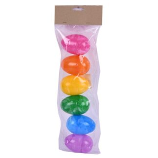 He Easter Egg 6Pk Marble Finish 5.3*7.8Cm