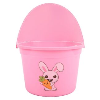He Easter Bucket Printed -20.3*17.5*14.8Cm Pink Only