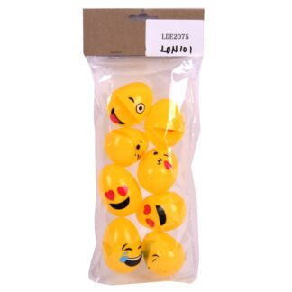 He Easter Eggs 8Pk Emoji -4.2X5.8Cm