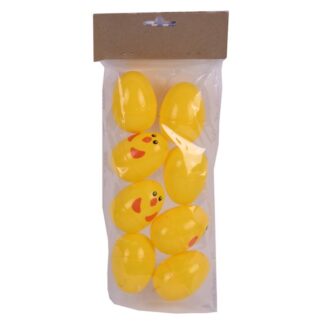 He Easter Eggs 8Pk Chicks -4.2X5.8Cm