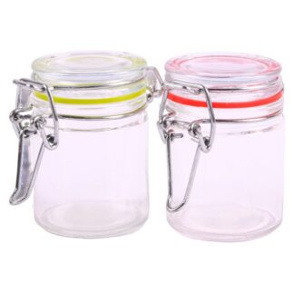 Kocina Mini Glass Hermetic Clip Jar Asst
