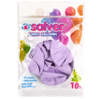Salver Balloons Pastel Lavender 12 In 10 Pk