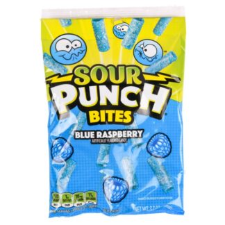 Sour Punch Blue Raspberry Bites Bag 3.7 Oz