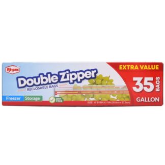 Ri-Pac Double Zipper Reclosable Bag Gal 35 Ct