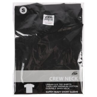 Mens Crew Neck T-Shirt Black Sz Sm