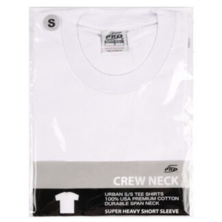 Mens Crew Neck T-Shirt White Sz Sm