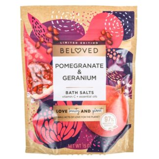 Beloved Bath Salts Pomegranate&Geranium 15 Oz