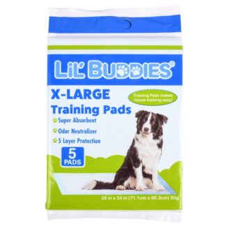 Lil' Buddies Pet Training Pad Scented 5Ct 50G Extra Lg 28" X 34"