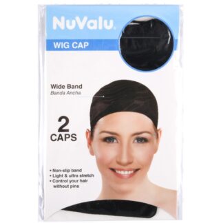 Nuvalu Hair Wig Cap 2Pcs Blk