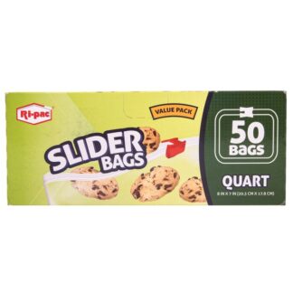 Ri-Pac Slider Bags Quart 50 Ct