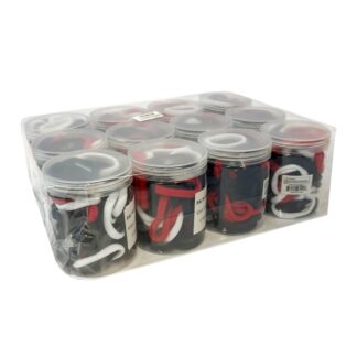 Hair Elastics Red/White/Black&Blue