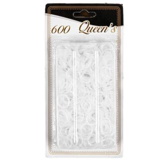 Hair Mini Elastics Clear 600 Pk