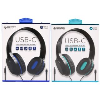 Sentry Usb-C Headphone With Mic Asst Color