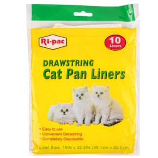 Ri-Pac Drawstring Cat Pan Liners 15X32.5" 10Ct