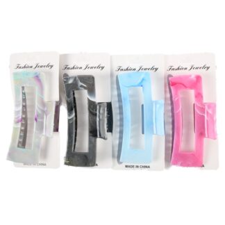 Fashion Jewelry Hair Sq Clip Marble Asst