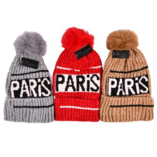 Hw Women Pompom Beanie Paris Asst