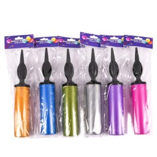 Balloon Plastic Pump Asst Color