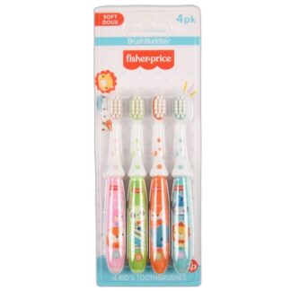 Fisher Price Toddler Toothbrush 4 Pk