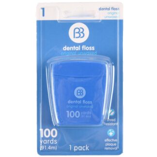 Brush Buddies Orig Unwaxed Dental Floss 100 Yds