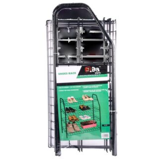 Shoe Rack Black 26Wx12Dx28H"