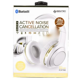 Sentry Folding Headphone Noise Cancel White