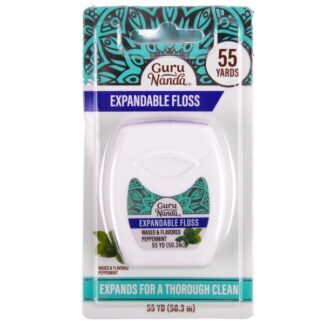 Guru Nanda Expand Dental Floss Peppermt 55 Yds