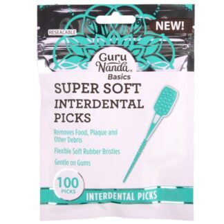 Guru Nanda Super Soft Interdental Picks 100 Ct