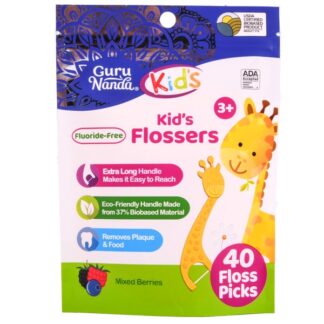 Guru Nanda Kids Giraffe Shaped Flossers 40Ct