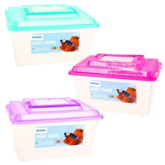 Nuvalu Plastic Fish Tank Rect Large Asst Clr