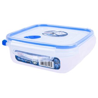 Sterilite Sq Container Clr W/Tblue Lid 4 Cup