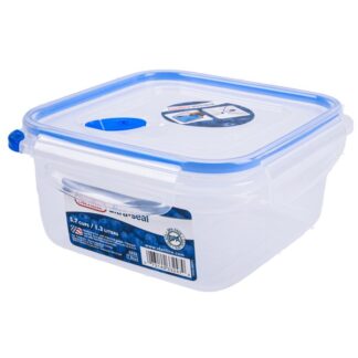 Sterilite Sq Container Clr W/Tblue Lid 5.7 Cup