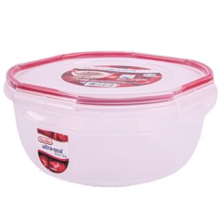 Sterilite Bowl Clear W/Red Lid 2.5 Qt