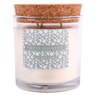 Candle Jar Sweet Bouquet W/Cork Lid 14 Oz