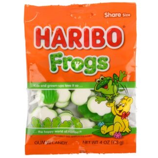 Haribo Mini Rainbow Frog Gummy Candy 4 Oz