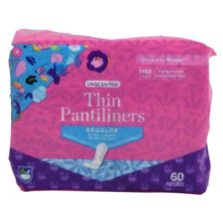 Thin Pantiliners Unscented Regular 60 Ct