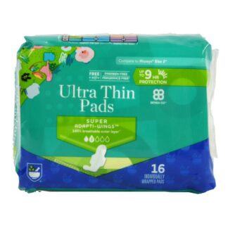 Ultra Thin Pads W/Wings Super Size 2 16 Ct