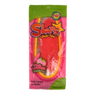 Pigui Slaps Lollipops Pink Lemonade 10 Ct