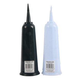 Plas Cemetery Vase Asst Marble Color Pdq 9.75"