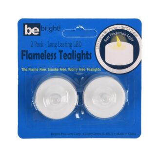 Be Bright! Led Flameless Tealights 2 Pk