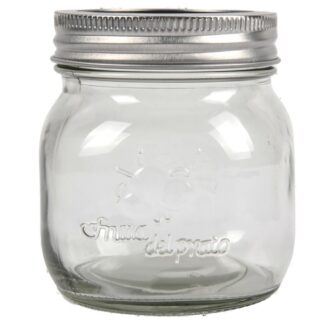 Glass Jar W/Tinplate Lid Pdq 10 Oz