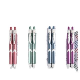 Bazic Ciel Serena Retract Pen Black Ink 2 Ct