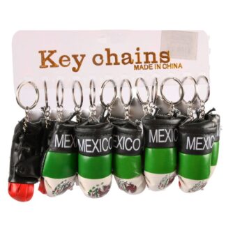 Key Chain Mexico Flag Boxing Glove