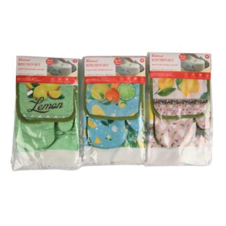 Kocina Kitchen Set Fruit Pad,Glove&Dishcloth