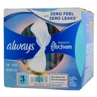 Always Infinity Pads W/Wings Size 3 Extra Heavy 14 Ct